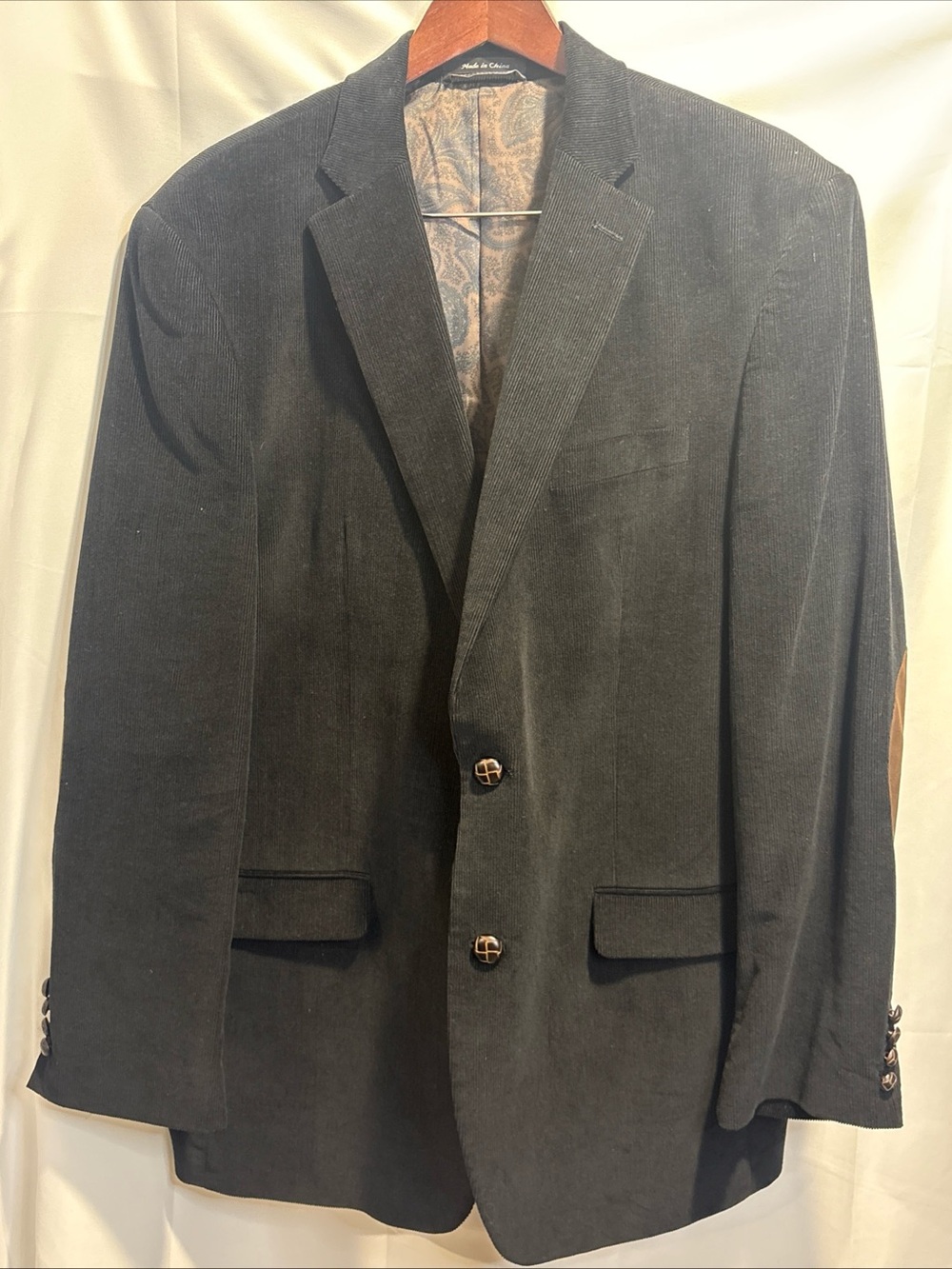 Lauren Ralph Lauren Men's Black Corduroy Sport Coat